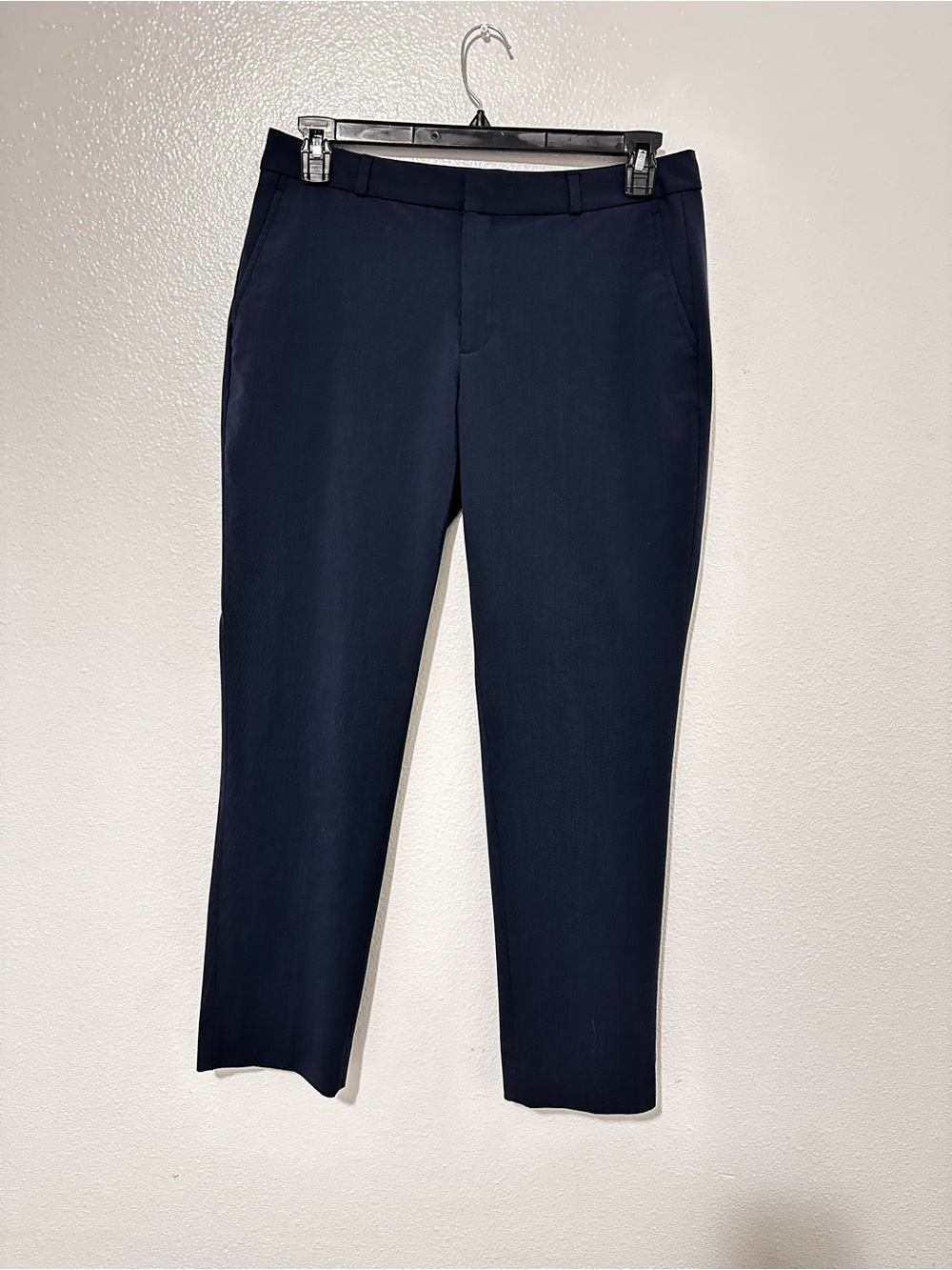 Banana Republic Ryan Pant Women’s 10 Navy Blue Slim Leg High Rise Trousers